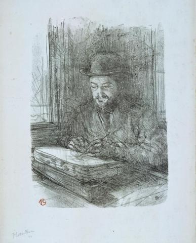 "Le Bon graveur (Adolphe Albert)" ou "Le Lithographe", Henri de Toulouse-Lautrec (1864-1901)