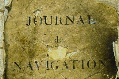 Journal de bord du navire Le Patriote, photo J.-M.Arnaud, mairie de Bordeaux