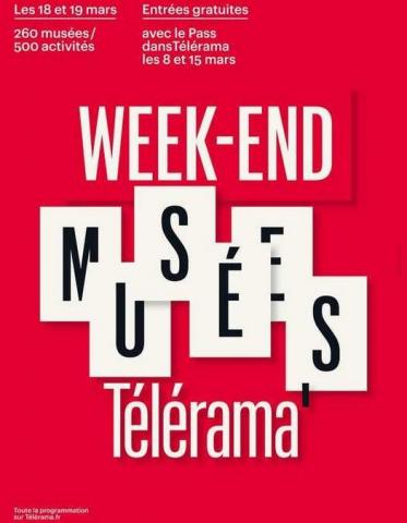 Affiche Week-end musées Télérama