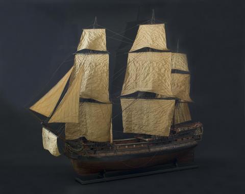 Maquette de vaisseau, photo Lysiane Gauthier, mairie de Bordeaux
