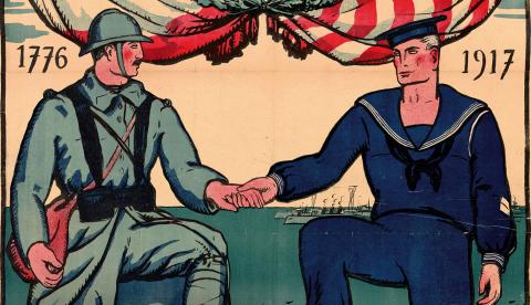 Affiche 1917 : Voilà les Américains !